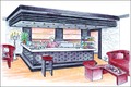 Elegant coffee house bar - a stylish gastronomy bar