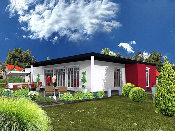 Bungalow for solid construction and prefabricated buildings.
Prefabricated bungalow house - the expert advice of CHARMING HAUS to realize your dream home together with our planning office - offers you the security to get YOUR dream home according to your wishes.