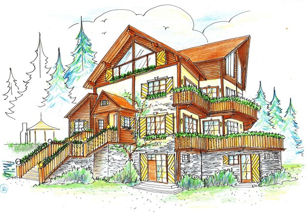 Alpin Privathaus Chalet Planung im rumänischen Skigebiet Sinaia
Alpin Chalet Hause Planung für einen rumänischen Industriellen im Skigebiet Sinaia, stimmungsvolles elegantes Hausdesign im alpinen Stil