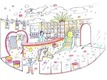 Children indoor playground Design for the receipt- and shoparea