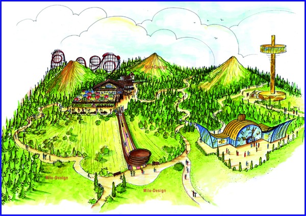 Design for a Childrenґs adventurepark - Swiss Fun Park
Planning and conception for a new kidґs adventure center Swiss entertainment park which is based on various typical Swiss attractions. Many relaxing areas together with green places in change with visual attractions. Silence and entertainment should be balancing the visitors.