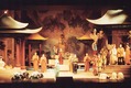 Stage design equipment in romantic, classical design for "Land des Laechelns"
Stage design image features of Milo for the operetta'' Land of Smiles'' in the nostalgic, romantic style. The stage shows here an optical Asian facilities mood.