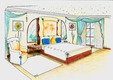 Humorvolle Hotel Interior Design Planung - Fürsten Suiten für ein Romantik-Themen-Hotel