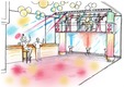 Restaurant design concept - from dining room to a dance area in 30 minutes