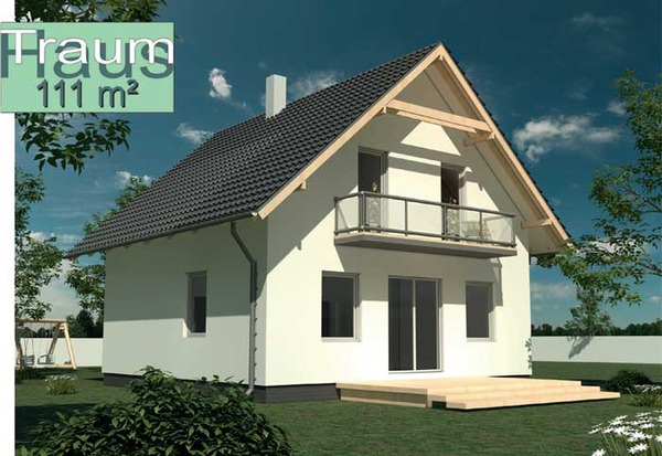 Very nice single-family wooden prefabricated house Mai - with 111 m² - with unbeatable price
House Mai - wooden prefabricated house Mai - with 111 sqm living space - an attractive starter home for young families - a feel-good house with high-quality features - with a sensational price.