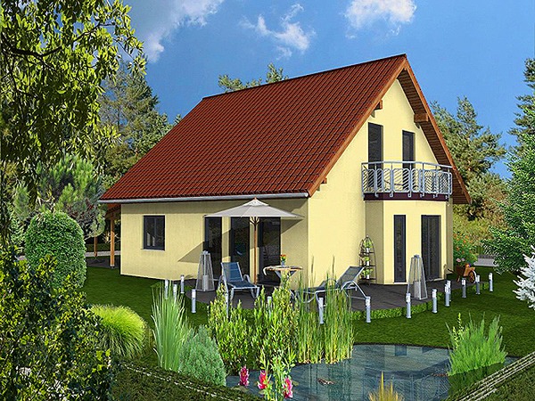 Casuta adorabil o singura familie prefabricate - CHARMING HAUS
Casa mica prefabricate singura familie - mic, dar perfect format - cu un plan de podea foarte functional - pentru o familie mica. Constructii de lemn, beton usor sau Casa prefabricate solid.