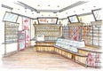 Prima idee de design pentru zona de cumparaturi „antica” in Coffe-In