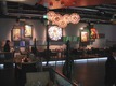 Restaurant lounge bar planning interior design with art wall-design