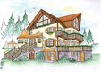 Alpine private chalet amsnion planning variant in the romanien skiing area Sinaia