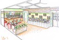 Opzione 1 - interior design Ideas per la pianificazione di un nuovo ristorante e bar