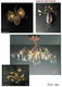 Crystal chandeliers for the villa - livingroom design in the style of the entire mansion furnishing