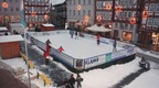 Homberger Christmas Market - ice skating on synthetic floor - fun for all visitors