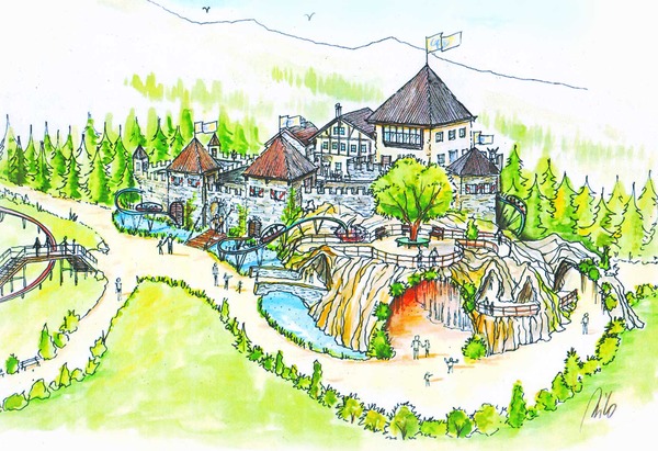 Children theme park design and planning - knight games
Children's adventure park + playground design and planning - on the subject of the Middle Ages, history of Switzerland and its cantons, where the visitor eg .: experienced life as a mercenary with all its tasks and adventures.