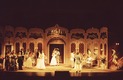 Traditional stage design scenery for the Operette  "Clivia"
The stage design picture shows here a small concert hall, in traditional stage equipment